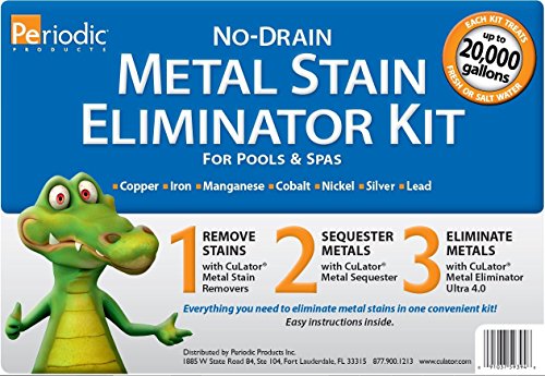 Periodic Products PER-MSEK-1 No-Drain Metal Stain Eliminator Kit for Pools and Spas