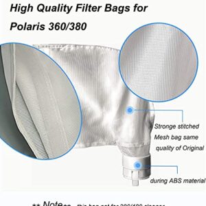 UCEDER 3 Pack Bag Replacement Fits for Polaris 360, 380 Pool Cleaner All Purpose Filter Bag for Polaris Filter Bag