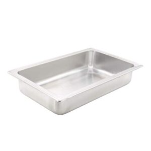 winco 4-inch dripless water pan, full