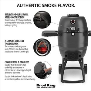 Broil King 911470 Keg 5000 Kamado Grill, 18.5-IN Diameter, Metallic Charcoal