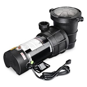 yescom 1.5 hp above ground swimming pool spa water pump outdoor strainer max. flow 4980gph motor w/etl csa certificate