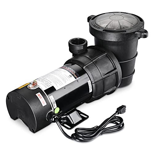 Yescom 1.5 HP Above Ground Swimming Pool Spa Water Pump Outdoor Strainer Max. Flow 4980GPH Motor w/ETL CSA Certificate