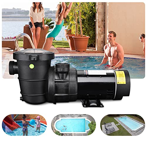 Yescom 1.5 HP Above Ground Swimming Pool Spa Water Pump Outdoor Strainer Max. Flow 4980GPH Motor w/ETL CSA Certificate