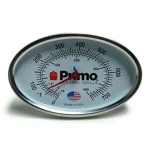 Primo Grills Thermometer for Primo Ceramic Grills - Now 200% Larger and Ability to Calibrate