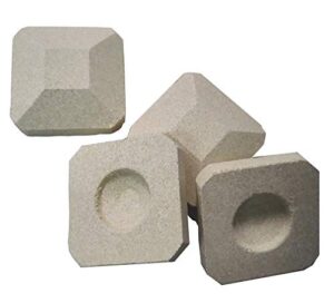  efficient radiates heat -reusable ceramic briquettes, replacement for lynx l27 gas grill,50 pieces, 2 ” by 2 ” each