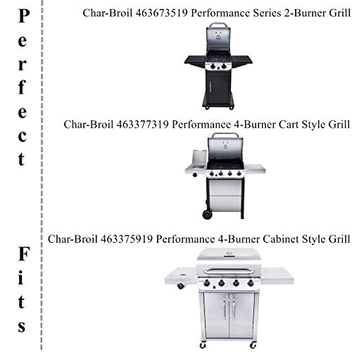 SafBbcue 18 Inches Cooking Grates for Charbroil Performance 463377017 463347017 463376018P2 463376117 463377117 463673617 4-Burner Grills, Cast Iron Grill Cooking Grids