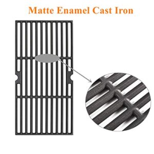 SafBbcue 18 Inches Cooking Grates for Charbroil Performance 463377017 463347017 463376018P2 463376117 463377117 463673617 4-Burner Grills, Cast Iron Grill Cooking Grids