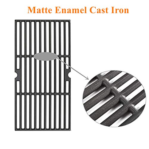 SafBbcue 18 Inches Cooking Grates for Charbroil Performance 463377017 463347017 463376018P2 463376117 463377117 463673617 4-Burner Grills, Cast Iron Grill Cooking Grids