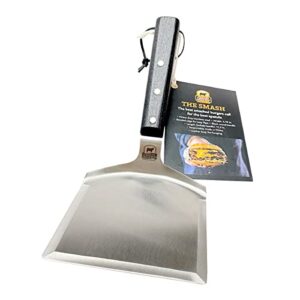 Certified Angus Beef The Smash - Big Smash Burger Spatula Heavy Duty Stainless Steel Burger Smasher Tool for Griddle Accessories, Kitchen Gadgets, and Grill Accessories