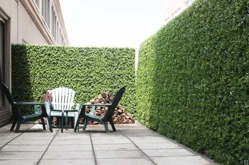 Artificial Boxwood Hedge, Faux Greenery Wall, Privacy Hedge Screen, UV Protected Faux Greenery Mats, Boxwood Wall, Suitable for Both Outdoor or Indoor (20x20 Inch DarkG_12pc)