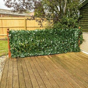 Goasis Lawn Artificial Hedge Fence Panels Topiary Hedge Boxwood Plant Privacy Screen Outdoor Indoor Use Garden Fence Backyard Home Decor Greenery Walls, 2 Rolls