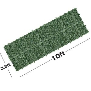 Goasis Lawn Artificial Hedge Fence Panels Topiary Hedge Boxwood Plant Privacy Screen Outdoor Indoor Use Garden Fence Backyard Home Decor Greenery Walls, 2 Rolls