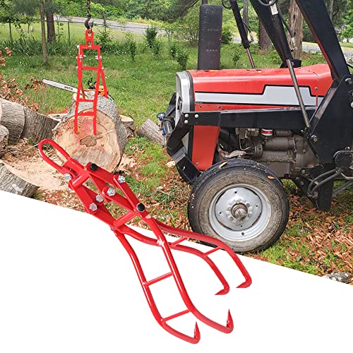 28" 4 logging tongs lifting, Claw Heavy Duty Skidding Tongs Log Tongs Lifting for Tractors, ATVs, Skidder Tractors