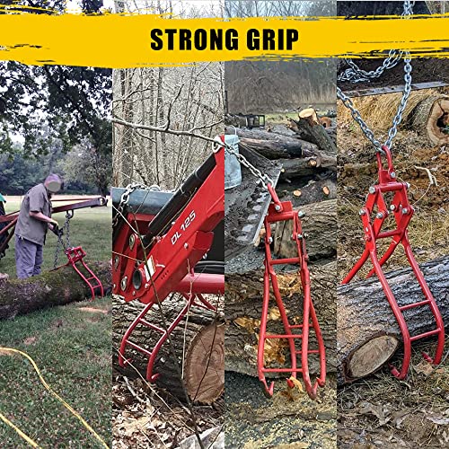 28" 4 logging tongs lifting, Claw Heavy Duty Skidding Tongs Log Tongs Lifting for Tractors, ATVs, Skidder Tractors