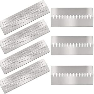 Heat Plate Shield Flavor Bar Grill Replacement Parts for Bull BBQ Grilll Angus 47629 47628 Lonestar 87048 87049 Outlaw 26038 26039 Cal Flame G4 P4, 4 Pack Flame Tamer and 3 Pack Flavorizer Bar…