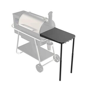 stanbroil pellet grill work table compatible with traeger/pit boss/camp chef and most other wood pellet grills without side work table – adds a lot of use for a small area