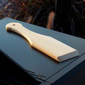 Wood Grill Scraper Made in USA Pure Pinewood Clean Your Barbecue Grill Grates Naturally 14" Inch Long with 3" 3/8 inch Scraper 5/8" inch Thick