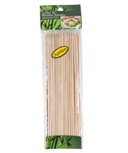 jacent jumbo 12 inch bamboo skewers. 50 count per pack, 1 pack