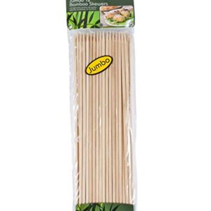 Jacent Jumbo 12 Inch Bamboo Skewers. 50 Count per Pack, 1 Pack