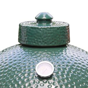 griaddict big green egg ceramic chimney rain cap, big green egg grill top vent replacement parts – great for medium, large, xlarge green egg accessories, top damper for easy grasp and anti-hot