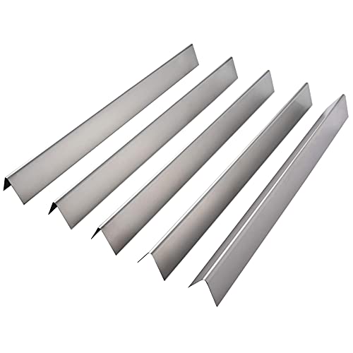 GasSaf 21.5" Flavorizer Bar Replacement for Weber 7534 Spirit 500, Genesis Silver A, Spirit E-200 S-200 E-210 S-210 (with Side Mounted Control Panel) Stainless Steel(5 PCS)