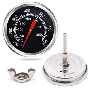 yiming grill thermometer temperature gauge replacement parts for chargriller 5050, 5650, charbroil 463251414, 463250212, temp gauge heat indicator for jenn-air 720-0336, 720-0163 grill models.