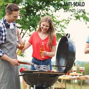 BBQ Grill Accessories for Gas Grill, Charcoal Grill. 7 in 1 Spatula with Scraper, Grill Tools for Outdoor Grill,18" Barbecue Grill Utensils. Dad Gifts, Father's Day Gifts, Gifts for Men, Dad, Husband.