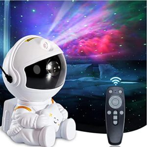 space buddy projector, astronaut projector galaxy light, 360° rotation astronaut light projector with remote control, led lamp suitable for kids adult bedroom birthday valentine’s day christmas gift
