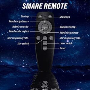 Space Buddy Projector, Astronaut Projector Galaxy Light, 360° Rotation Astronaut Light Projector with Remote Control, LED Lamp Suitable for Kids Adult Bedroom Birthday Valentine's Day Christmas Gift