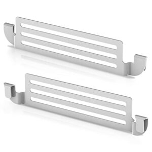 toymis spatula holder for blackstone griddle, stainless steel griddle spatula holder clip accessories silver bbq spatula rack compatible with camp chef royal gourmet and other griddles(2 piece)