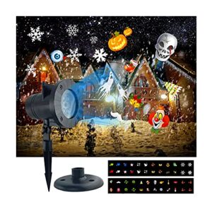 led christmas lights projector outdoor – moving snowflakes projector led christmas lights, waterproof projector decorating stage light