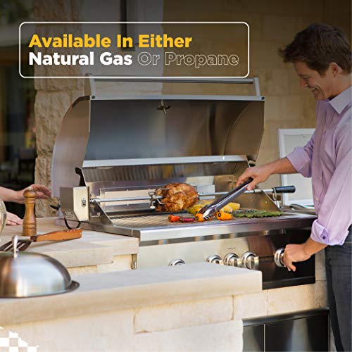 Coyote S-Series 36-Inch 4-Burner, Built-in Natural Gas Grill - C2SL36NG