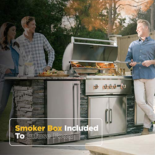 Coyote S-Series 36-Inch 4-Burner, Built-in Natural Gas Grill - C2SL36NG