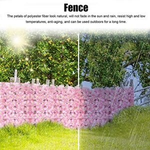 HACSYP Expandable Faux Privacy Fence Artificial Ivy Fence Screening 19.6″×118″ | Artificial Ivy Mesh Flower Fence Garden Rattan Fence Balcony Mesh Outdoor Wedding Decoration (Color : White)