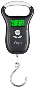 ozeri ls2 multifunction propane tank scale and bbq gas gauge, with luggage and fish scale