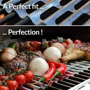 Shiny Innovations - Food Grade Aluminum Disposable Grill Grate Liners, Pack of 12 Grill Toppers/Liners (12 x 20 Inch)