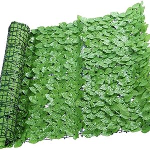 HACSYP Expandable Faux Privacy Fence Artificial Ivy Privacy Fence Screen | Artificial Green Leaf Plant Fence 40X118 Inch Wall Fence Panel | Terrace Garden Wedding Outdoor Decoration