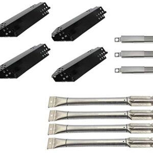 Htanch PN6281(4-Pack) SA5491 (4-Pack) 14 1/2" Porcelain Steel Heat Plate and Burner Replacement for Kenmore 415.16128010, 415.90111110 Charbroil 463235714