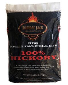 lumber jack 100% hickory bbq grilling pellets – 20 lbs.