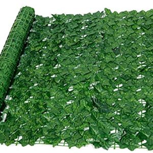 HACSYP Expandable Faux Privacy Fence Artificial Ivy Leaf Screening Roll 1 * 1m Plastic Privacy Screening Garden Fence | UV Fade Protected Wall Landscaping Fencing Panel for Outdoor Decor