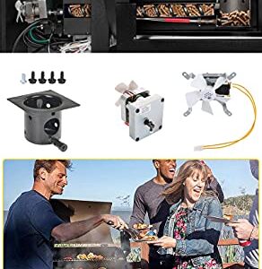 Auger Motor ,Grill Induction Fan Kit ,Fire Burn Pot and Hot Rod Ignitor,Replacement Parts with Screws and Fuse for Traeger and for Pit Boss Wood Pellet Grill,Drive Motor and Combustion Fan Ignitor Kit