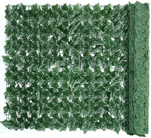 expandable faux privacy fence artificial ivy fence artificial hedges panels roll | trellis with artificial leaves garden privacy screens decorative fences for garden balcony outdoor (size : 1×2m)