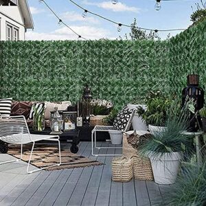 Expandable Faux Privacy Fence Artificial Ivy Fence Artificial Hedges Panels Roll | Trellis with Artificial Leaves Garden Privacy Screens Decorative Fences for Garden Balcony Outdoor (Size : 1×2m)