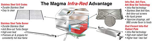 Magma Products, Newport II Infrared Gourmet Series Gas Grill, A10-918-2GS, Multi, One Size