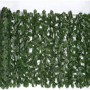 HACSYP Expandable Faux Privacy Fence 1 × 3m Artificial Ivy Leaf Green Fence Board Screening | Green Plastic Fence Sweet Potato Leaf Outdoor Patio Garden Decoration