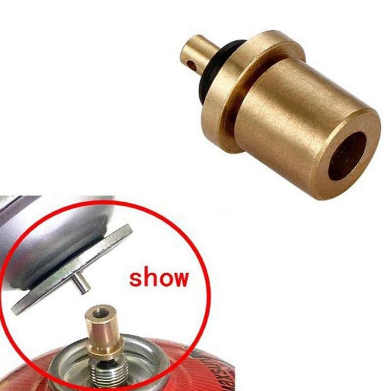 LinaLife 3pcs Gas Refill Adapter Outdoor Camping Hiking Butane Tank Canister Bottle Stove Gas Burner Adapter Outdoor Camping Gas Refill Tank Gas Burner Accessories Hiking Inflate Butane Canister