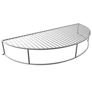 grillvana the original ‘upper deck’ stainless steel grilling warming smoking rack charcoal grill grate- for use with 22 inch kettle grills- charcoal grilling accessories and grill tools grill rack