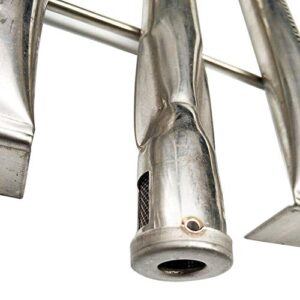 DENPETEC BBQ Stainless Steel Tube,BBQ Grills Spare Pipe Gas Burner Tube Stainless Steel U Shaped.