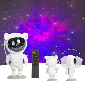 utnmdd astronaut light star galaxy projector – star night light for kids led sky astronaut projector with timer, remote control and 360°adjustable rotating for bedroom (astronaut)