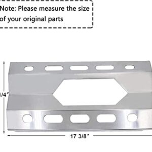 Hisencn Repair Parts for Costco Kirkland 720-0108, Nexgrill 720-0011, 720-0047-U Gas Grills, Replacement Stainless Steel Burner Tube, Heat Plate Tent, Temp Gauge Heat Indicator 22551, NGB1, NGSHP3